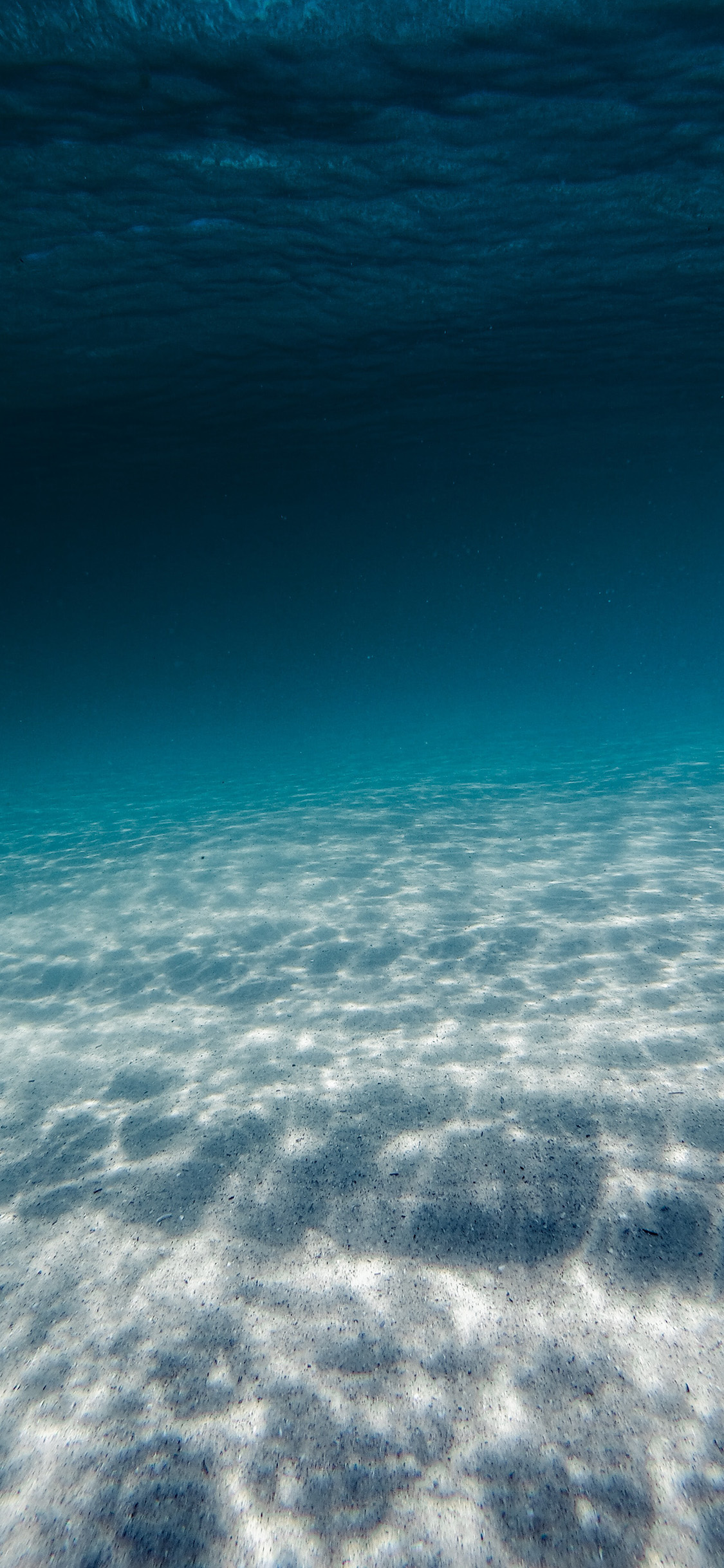 [2436×1125]海底 海水 湛蓝 深海 苹果手机壁纸图片
