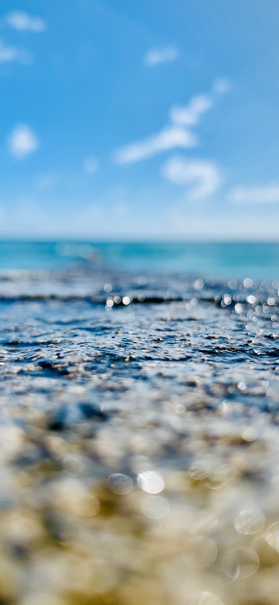 [2436×1125]海水 海面 蓝色 大海 天空 苹果手机壁纸图片