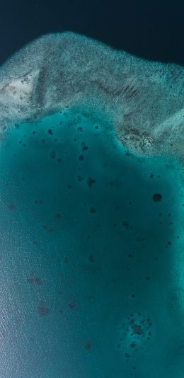 [2436x1125]海洋 大海 海水 蓝色 苹果手机壁纸图片