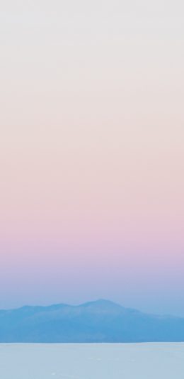 [2436x1125]海洋 渐变 山 唯美 苹果手机壁纸图片