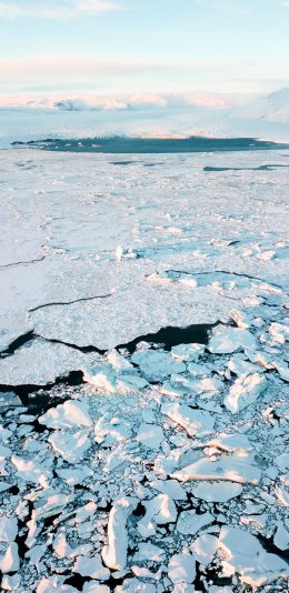 [2436x1125]海洋 结冰 冰川 寒冷 苹果手机壁纸图片