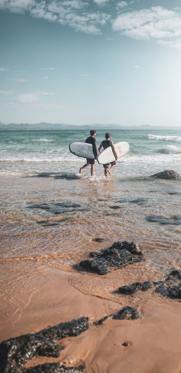 [2436x1125]海边 冲浪 海水 冲浪