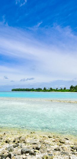 [2436x1125]海边 大海 蓝天  自然 海滩 苹果手机壁纸图片
