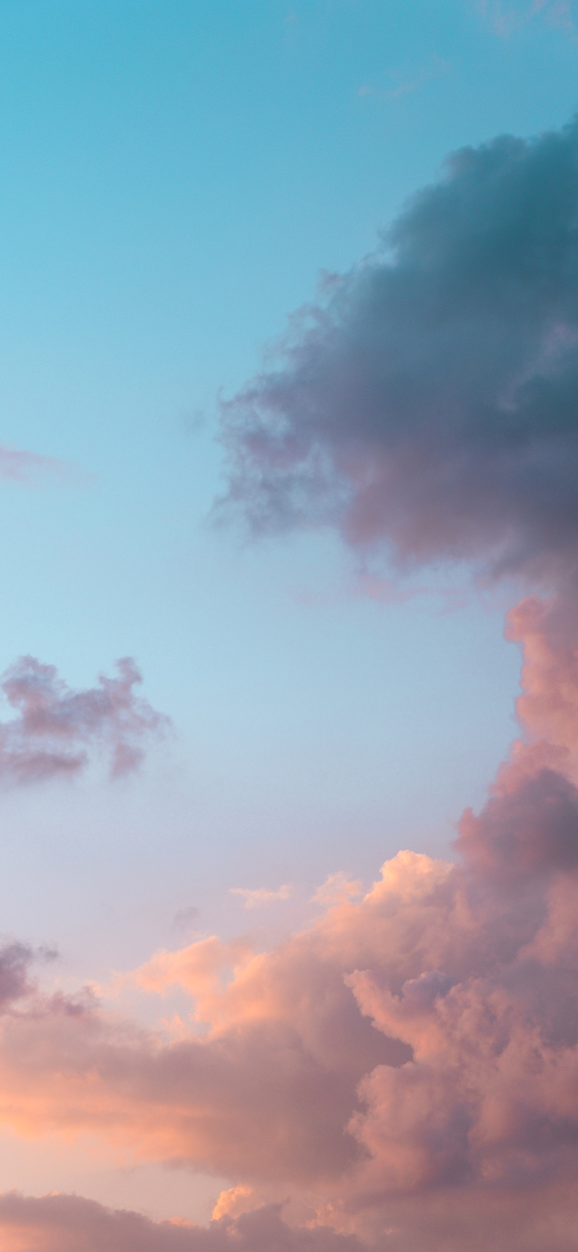[2436×1125]渐变 云层 云彩 天空 苹果手机壁纸图片