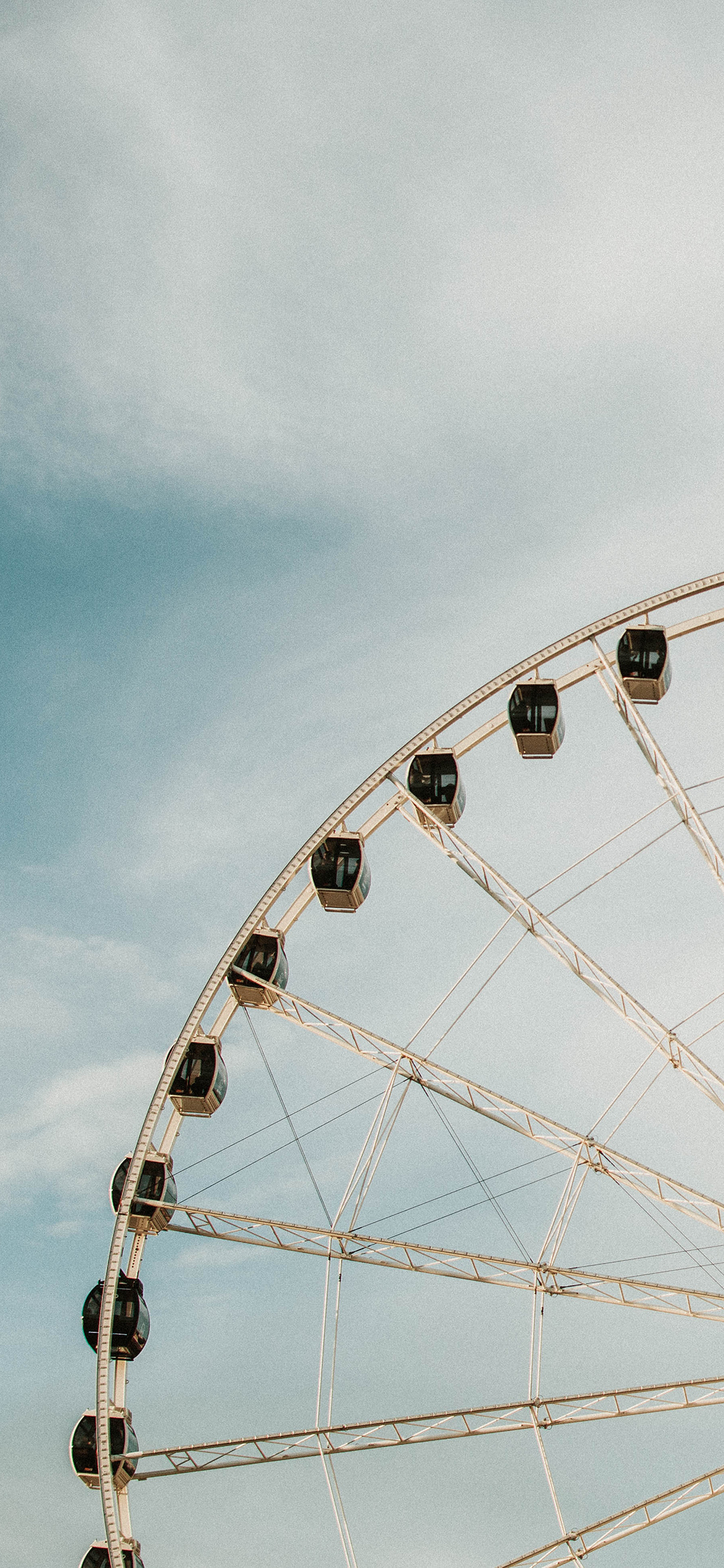 [2436×1125]游乐场 游乐设施 摩天轮 苹果手机壁纸图片