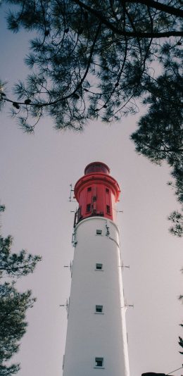 [2436x1125]灯台 高处 建筑 塔楼 苹果手机壁纸图片