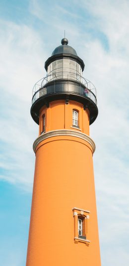[2436x1125]灯塔 建筑 高楼 天空 唯美 苹果手机壁纸图片