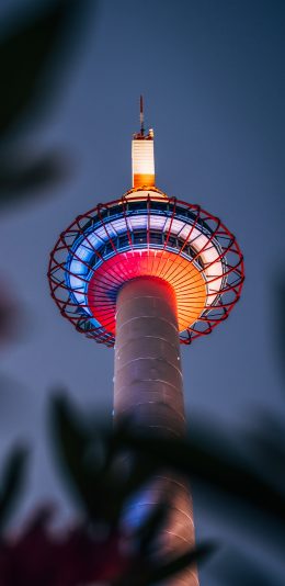 [2436x1125]灯塔 建筑 高楼 照明 苹果手机壁纸图片