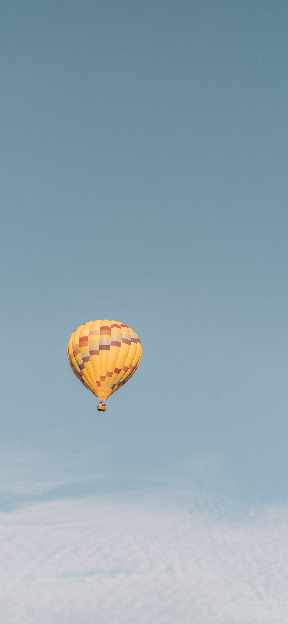 [2436×1125]热气球 休闲 蓝天 天空 苹果手机壁纸图片