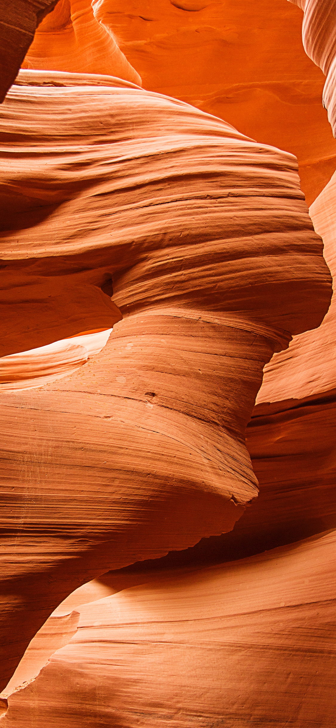 [2436×1125]羚羊峡谷 景色 地貌 苹果手机壁纸图片