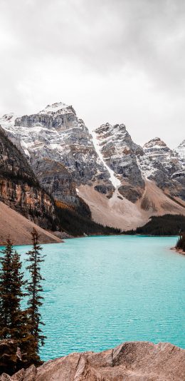 [2436x1125]自然 山峰 白雪股改 山河美景 苹果手机壁纸图片
