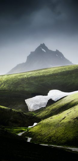 [2436x1125]自然 山峰 草坪 绿色 苹果手机壁纸图片