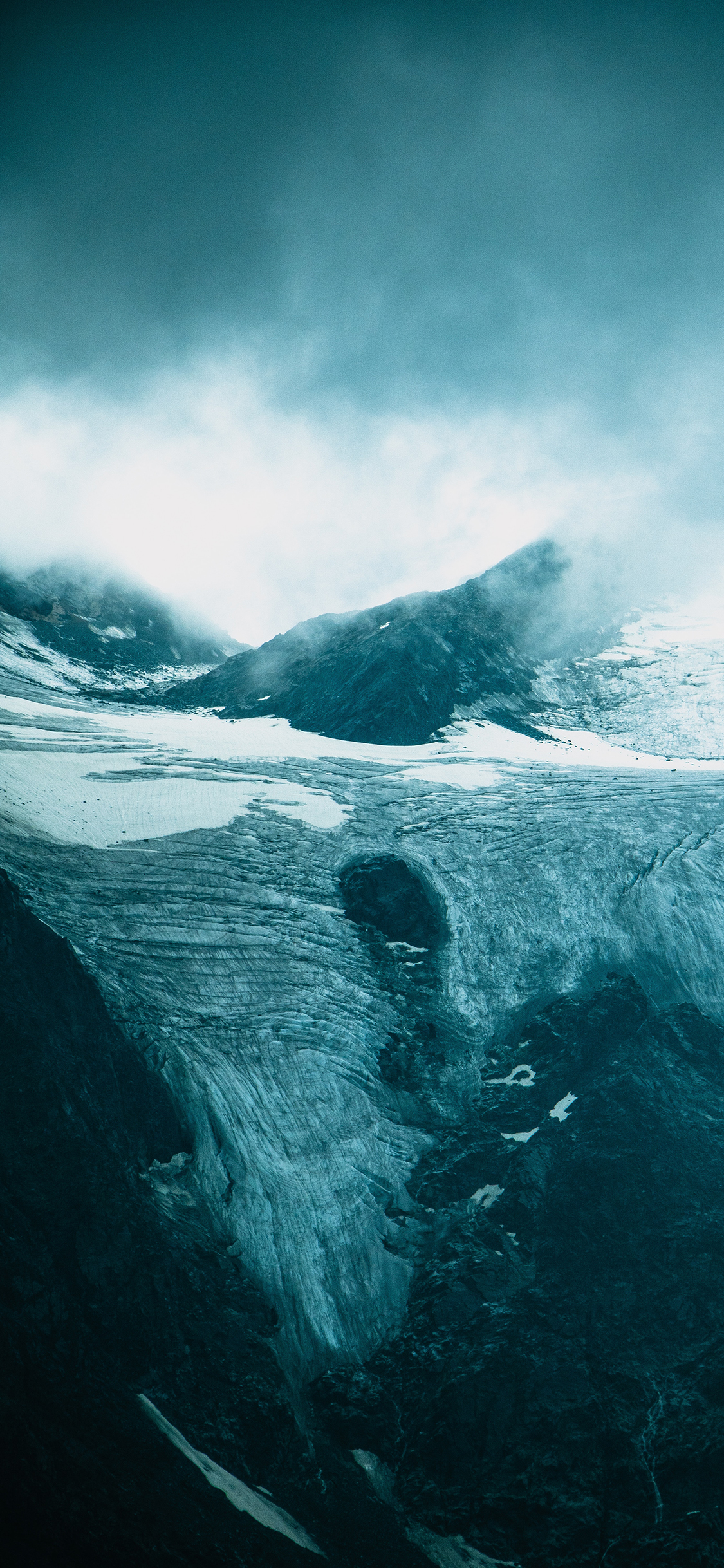 [2436×1125]自然 山川 冰雪 壮观 苹果手机壁纸图片