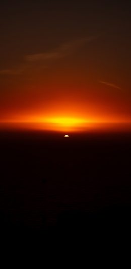 [2436x1125]自然 日出 红霞 唯美 苹果手机壁纸图片