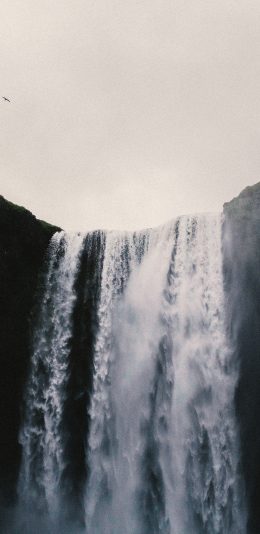 [2436x1125]自然 瀑布 流水 壮观 苹果手机壁纸图片