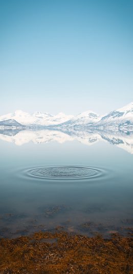 [2436x1125]自然 雪山 湖泊 壮观 美景 苹果手机壁纸图片