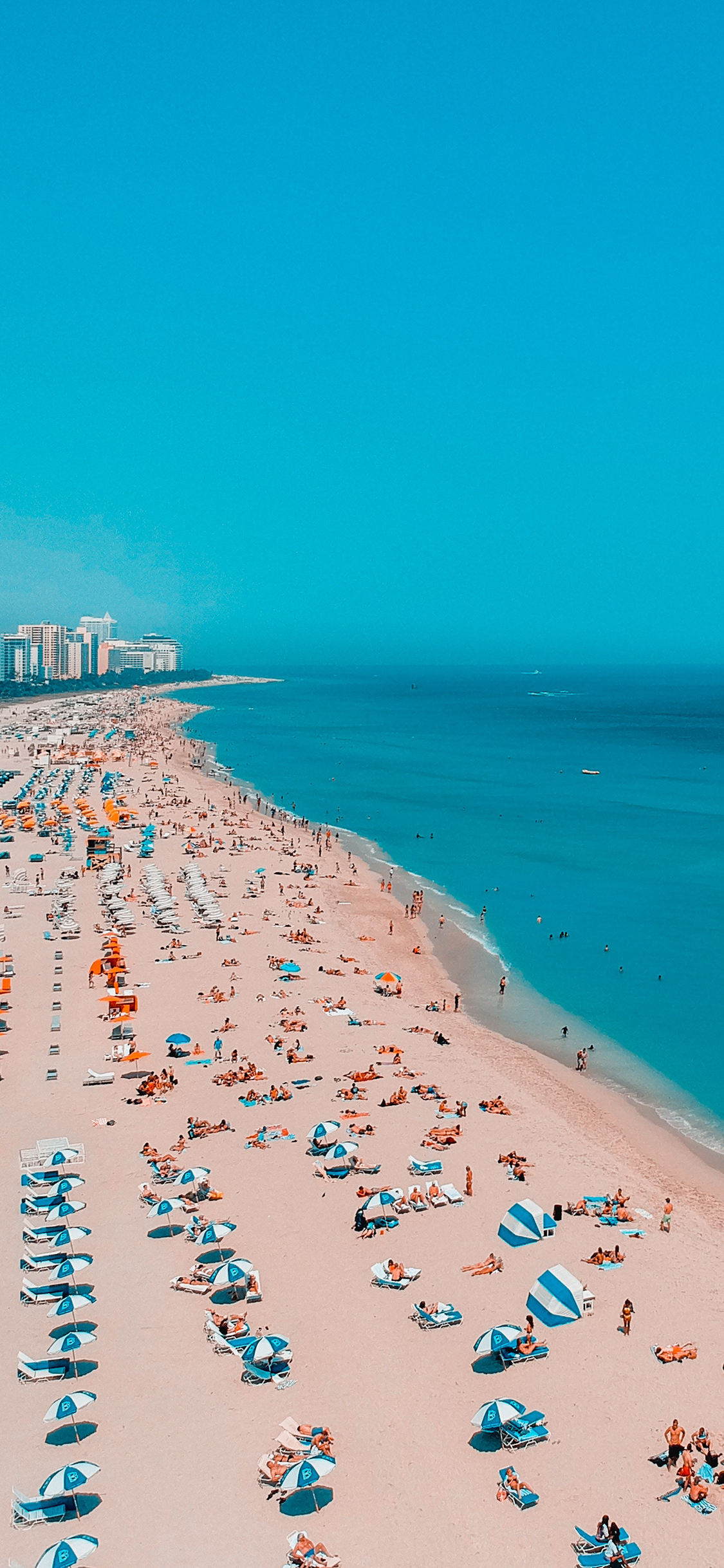 [2436×1125]自然美景 海滩 度假 休闲 苹果手机壁纸图片