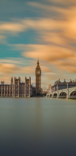 [2436x1125]英国 伊丽莎白塔 大本钟 欧式 苹果手机壁纸图片