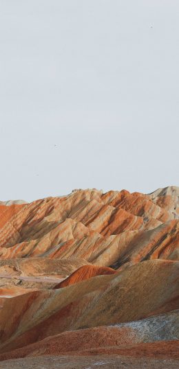 [2436x1125]荒漠 戈壁 大自然 地质 苹果手机壁纸图片