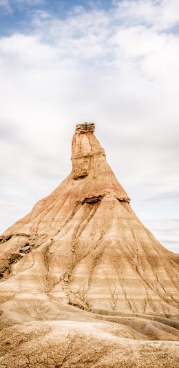 [2436x1125]荒野 黄土 天空 沟壑 苹果手机壁纸图片
