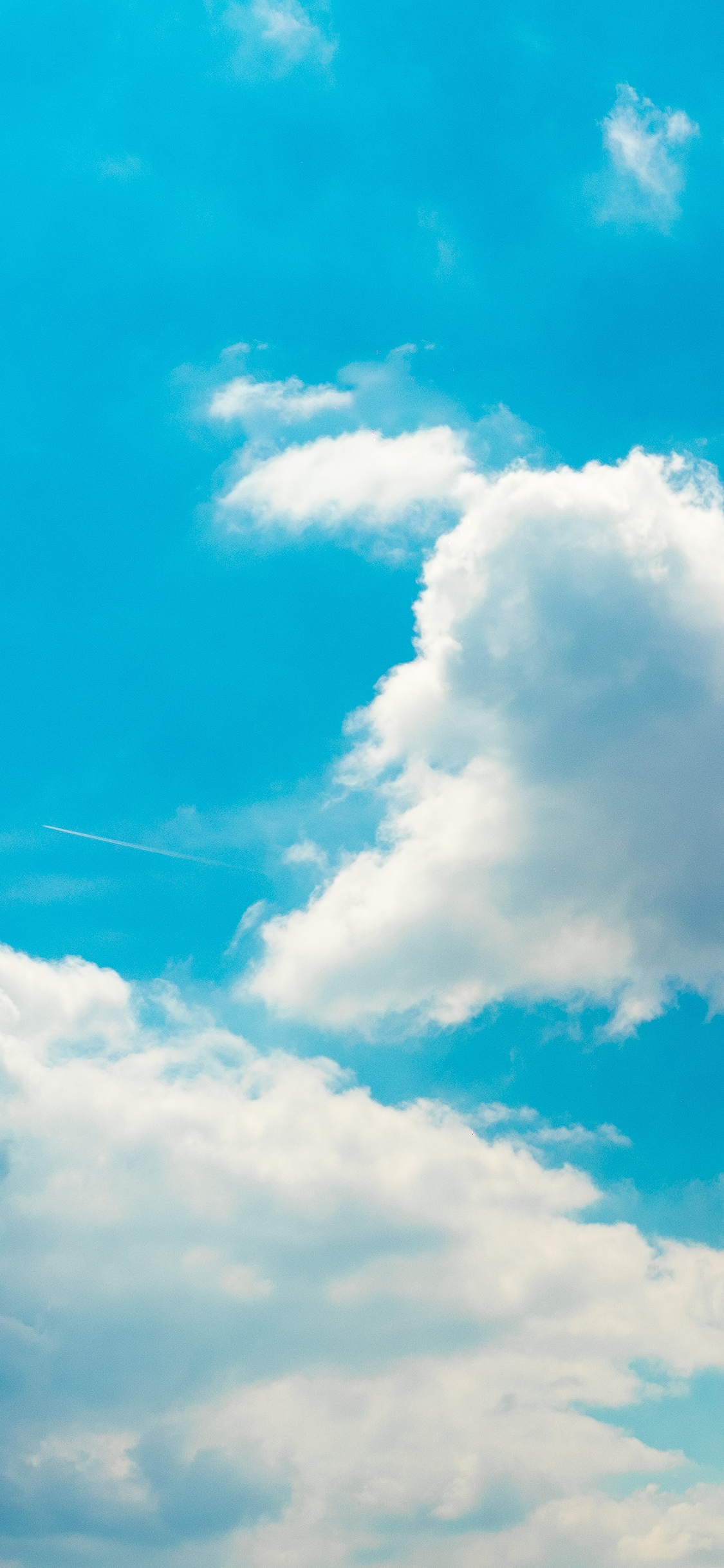 [2436×1125]蓝天 云海 云彩 蔚蓝 苹果手机壁纸图片