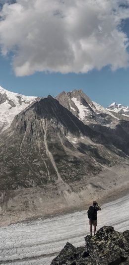 [2436x1125]蓝天 冰山美景 拍摄 苹果手机壁纸图片