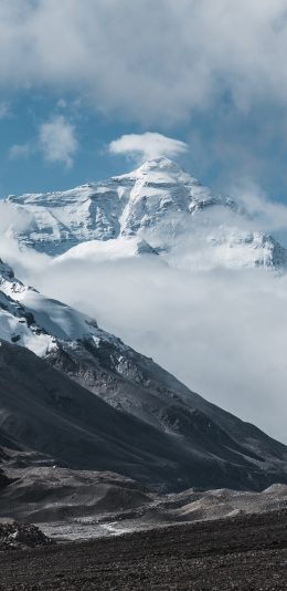 [2436x1125]蓝天 山峰 雪山 自然 苹果手机壁纸图片