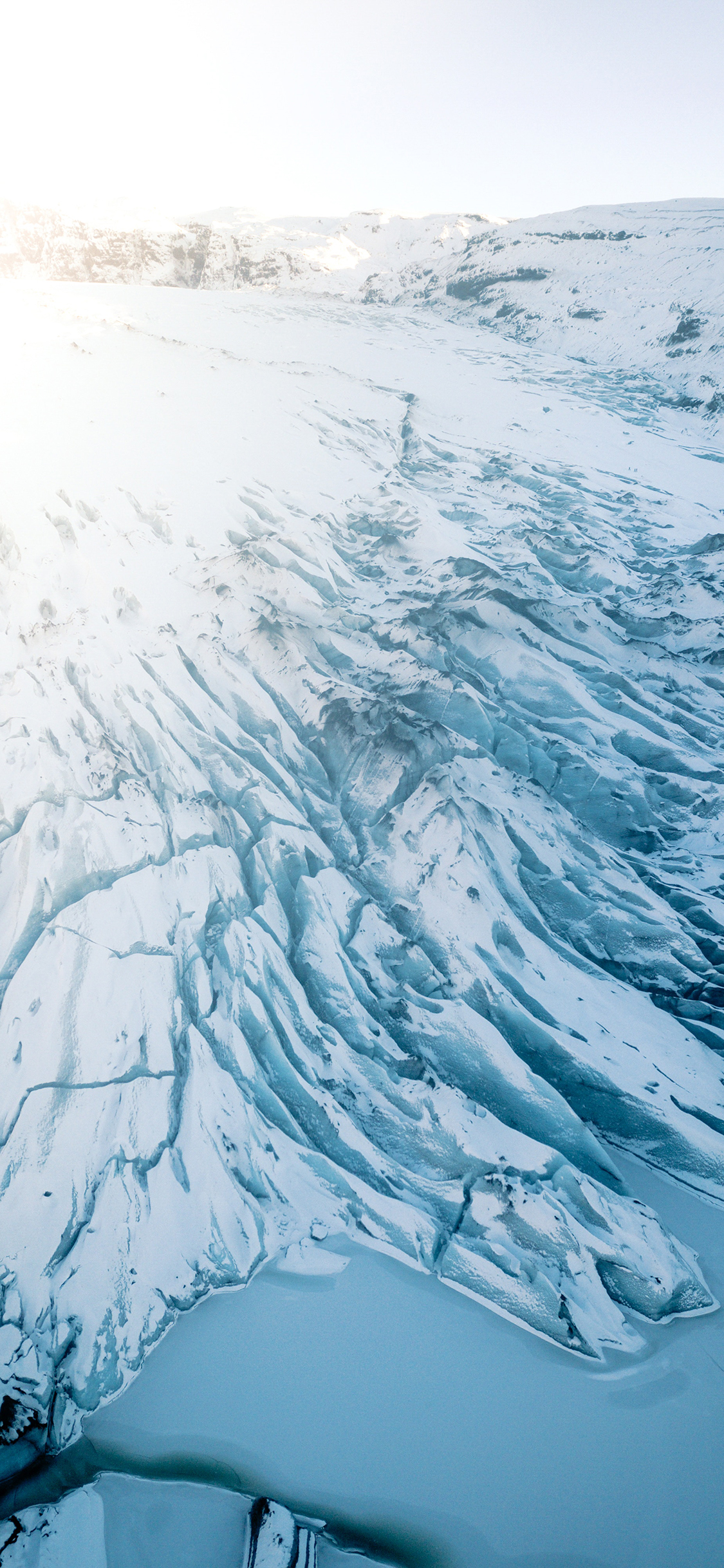 [2436×1125]郊外 冬季 雪景 雪山 覆盖 苹果手机壁纸图片