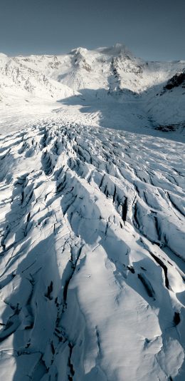 [2436x1125]郊外 冰山 雪地 覆盖 苹果手机壁纸图片