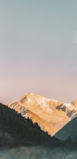 [2436x1125]郊外 大自然 山峰 美景 苹果手机壁纸图片