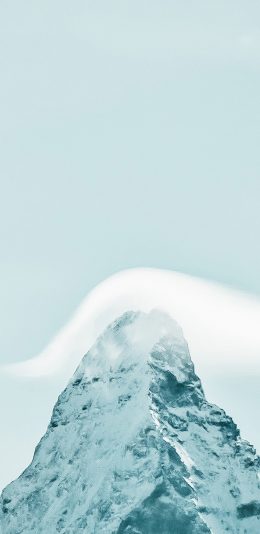 [2436x1125]郊外 山峰 云朵 壮观 苹果手机壁纸图片