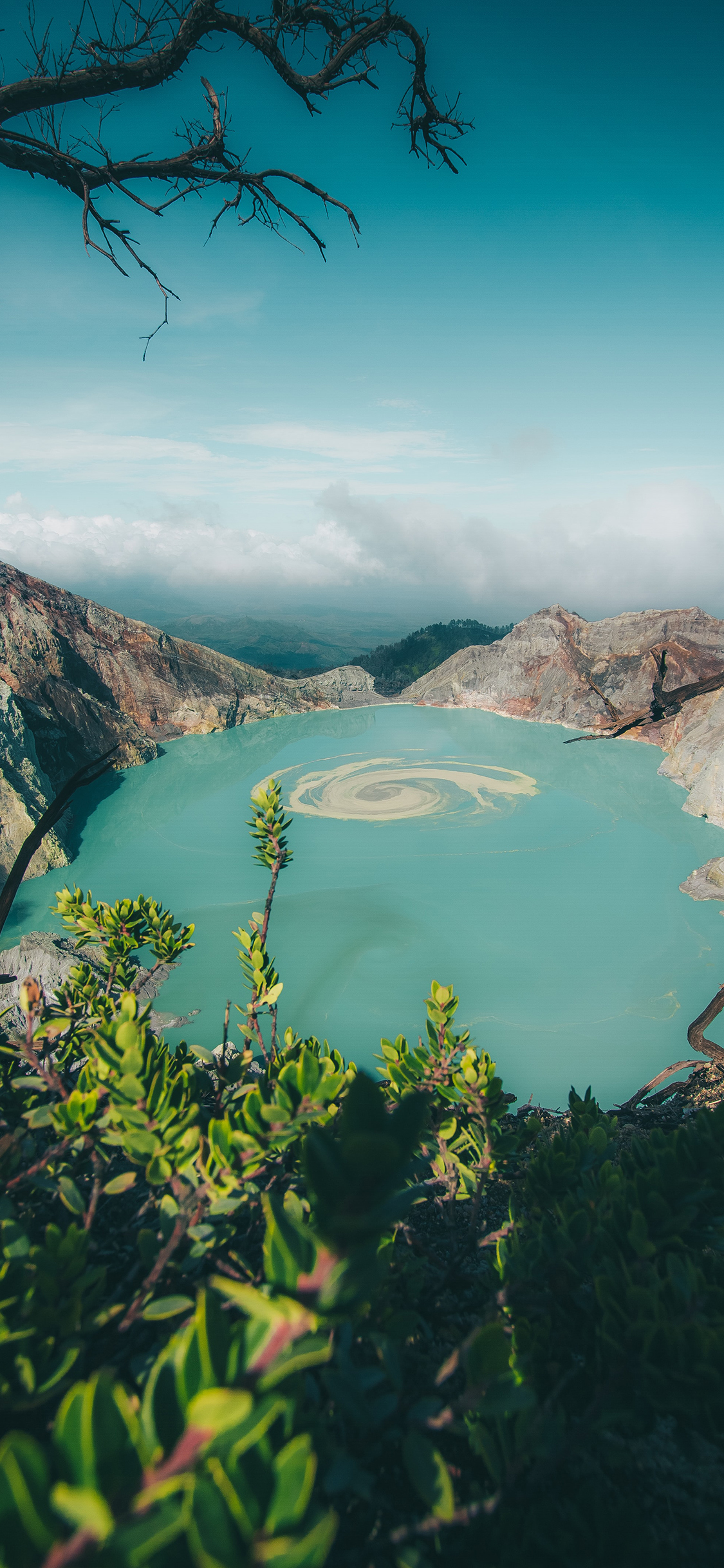 [2436×1125]郊外 美景 湖泊 自然 苹果手机壁纸图片