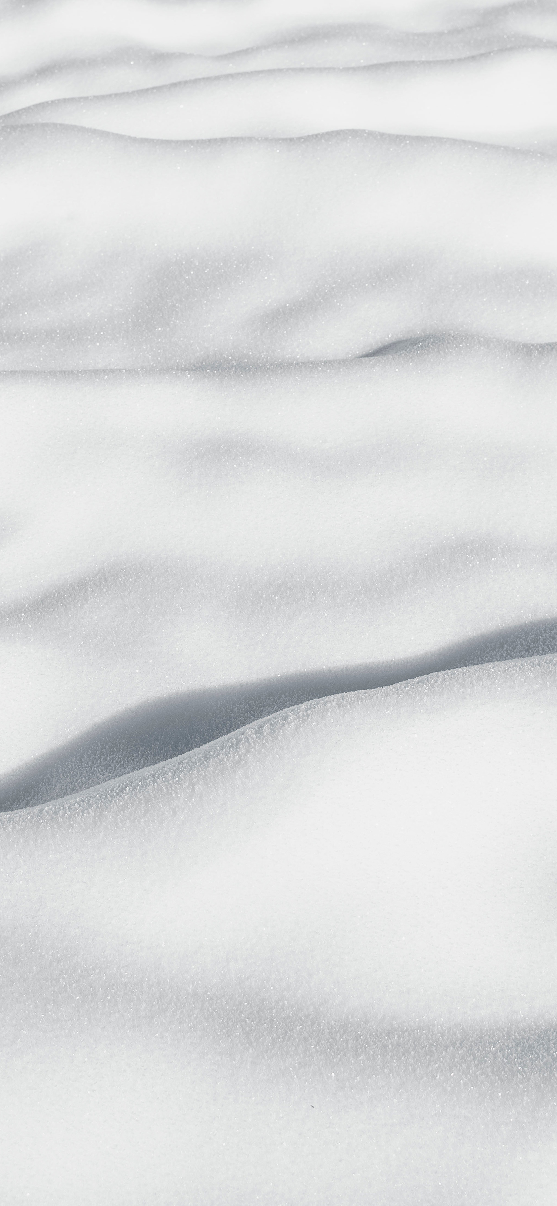 [2436×1125]雪地 白色 冬季 简约 苹果手机壁纸图片