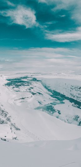 [2436x1125]雪山 寒冷 大自然 天空 苹果手机壁纸图片