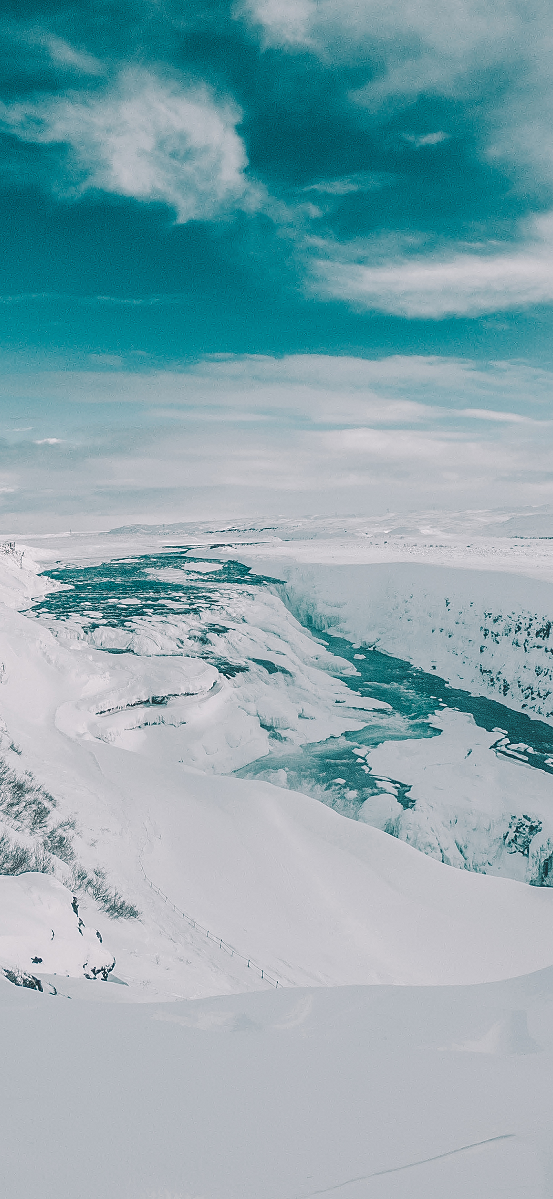 [2436×1125]雪山 寒冷 大自然 天空 苹果手机壁纸图片
