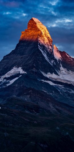 [2436x1125]雪山 山峰 阳光 大自然 苹果手机壁纸图片