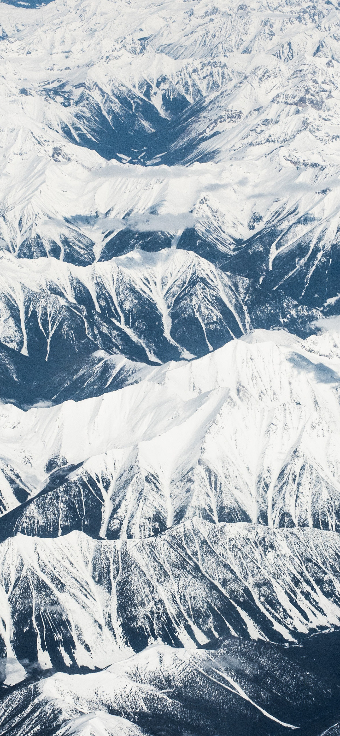 [2436×1125]雪山 山川 大自然 冬季 苹果手机壁纸图片