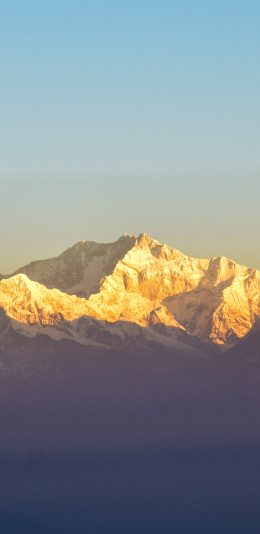 [2436x1125]雪山 山脉 阳光 大自然 苹果手机壁纸图片