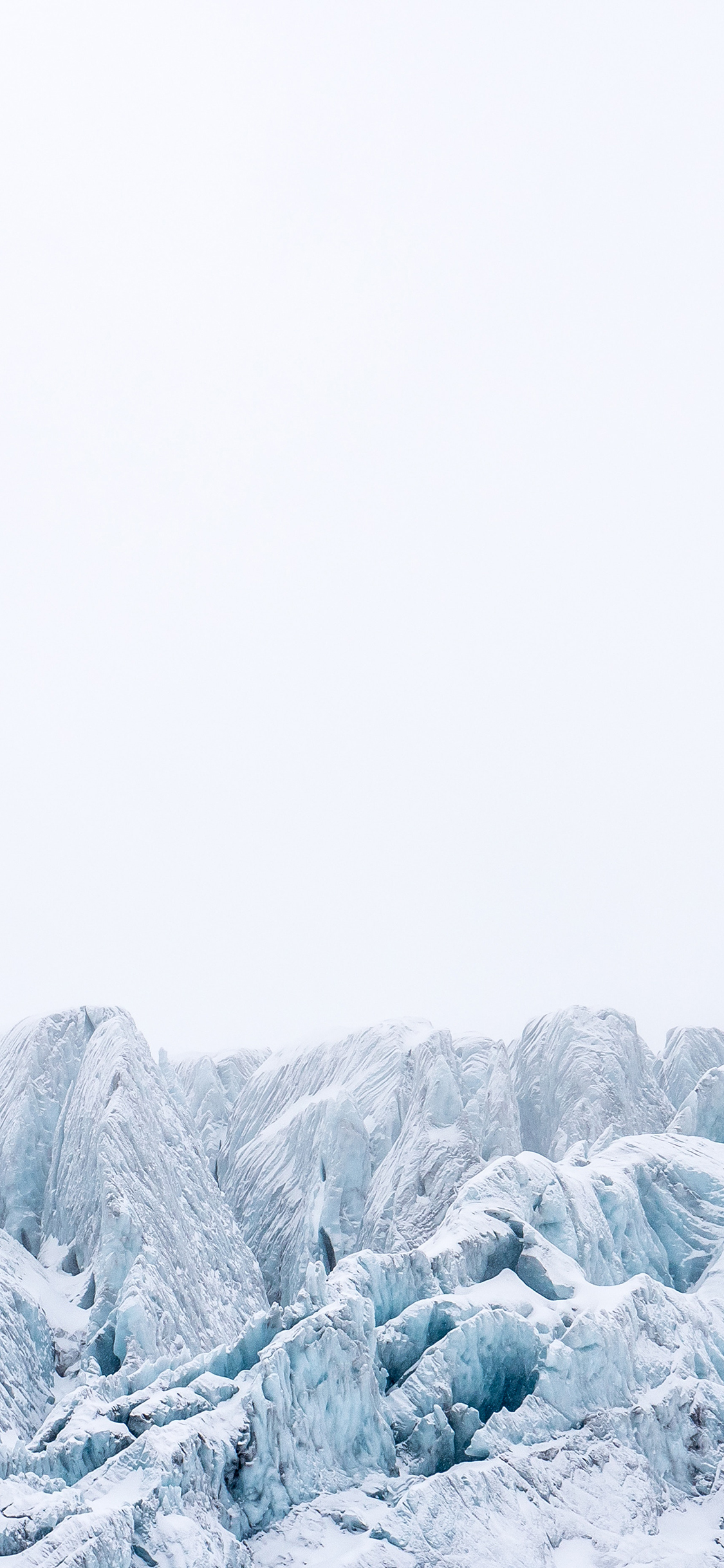 [2436×1125]雪山 雪景 白色 冬季 冬天 苹果手机壁纸图片