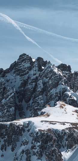[2436x1125]雪山 高山 雪顶 雪峰 苹果手机壁纸图片