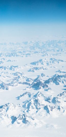[2436x1125]雪峰 雪山 远眺 雪季 苹果手机壁纸图片