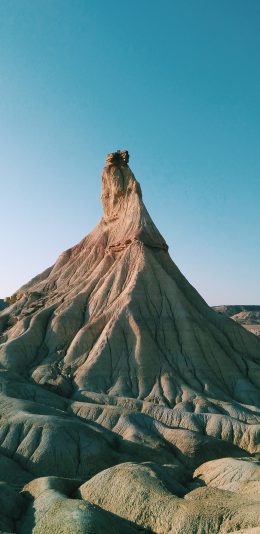[2436x1125]风力侵蚀 地貌 沟壑 天空 苹果手机壁纸图片