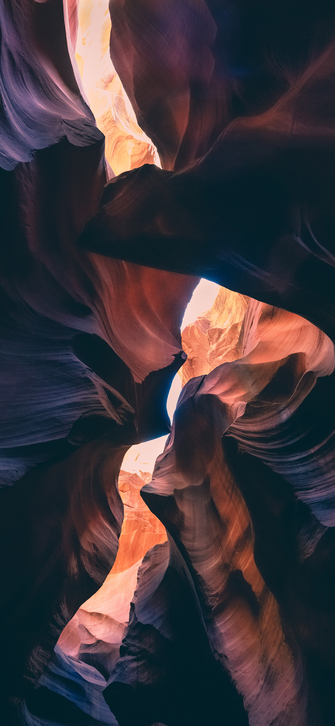 [2436×1125]风蚀 羚羊峡谷 景点 苹果手机壁纸图片