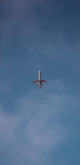 [2436x1125]飞机 飞行 航空 天空 蓝色 苹果手机壁纸图片