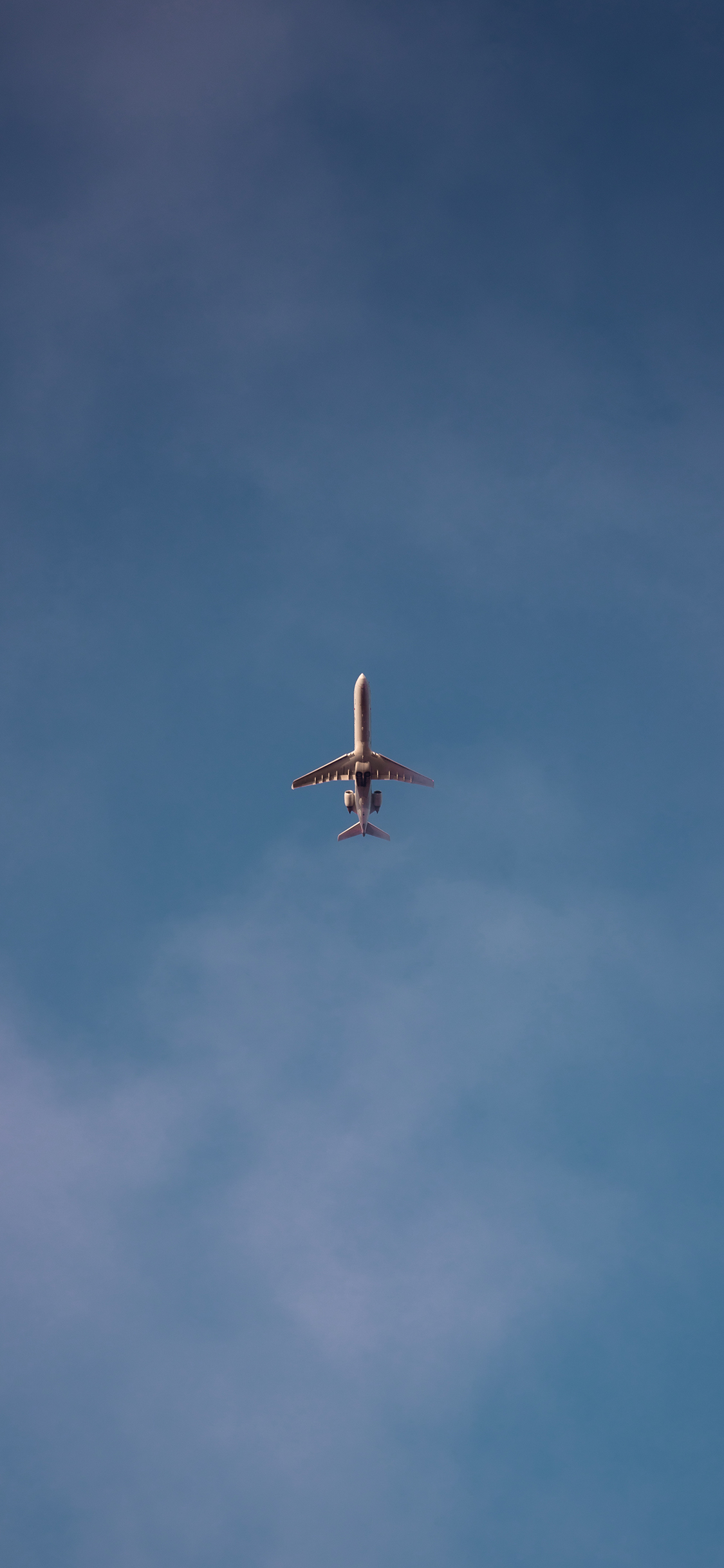 [2436×1125]飞机 飞行 航空 天空 蓝色 苹果手机壁纸图片