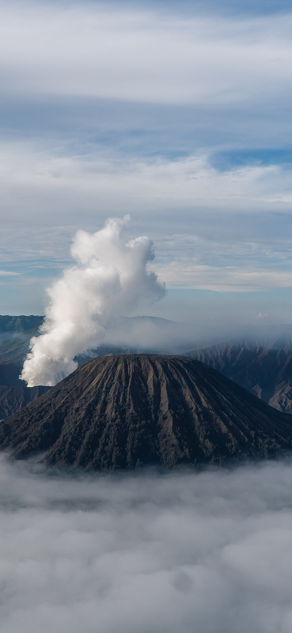 [2436×1125]高山 云海 云朵 苹果手机壁纸图片