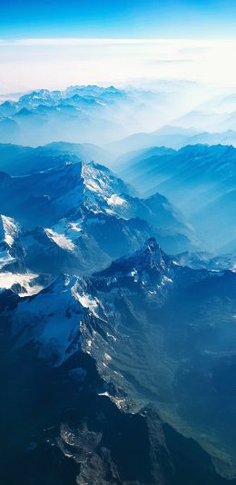 [2436x1125]高山 山脉 江山 雪顶 自然 苹果手机壁纸图片