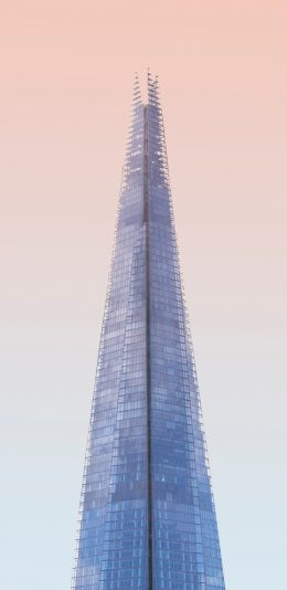 [2436x1125]高楼 建筑 天空 渐变 苹果手机壁纸图片