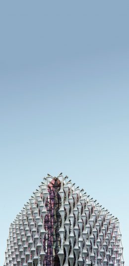 [2436x1125]高楼大厦 建筑 风格 苹果手机壁纸图片