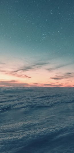 [2436x1125]高空 云层 云彩 彩霞 苹果手机壁纸图片